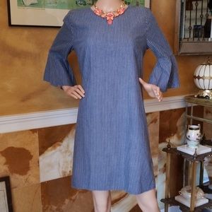 J. Crew chambray bell sleeved dress
